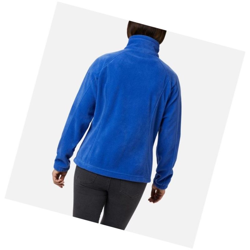 Columbia Benton Springs Full Zip Fleece Mont Kadın Mavi | 12057-BXER