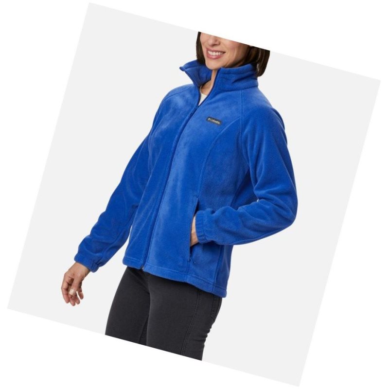 Columbia Benton Springs Full Zip Fleece Mont Kadın Mavi | 12057-BXER