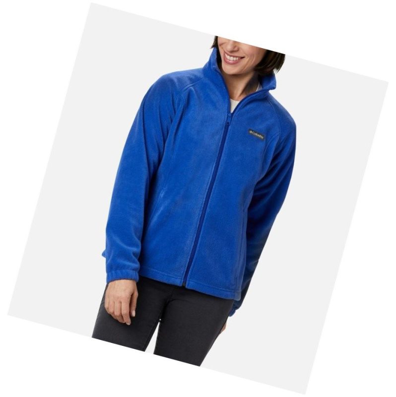 Columbia Benton Springs Full Zip Fleece Mont Kadın Mavi | 12057-BXER