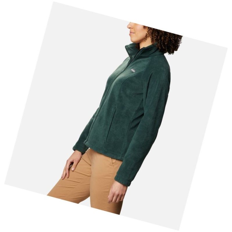 Columbia Benton Springs Full Zip Fleece Mont Kadın Yeşil | 91423-UADO