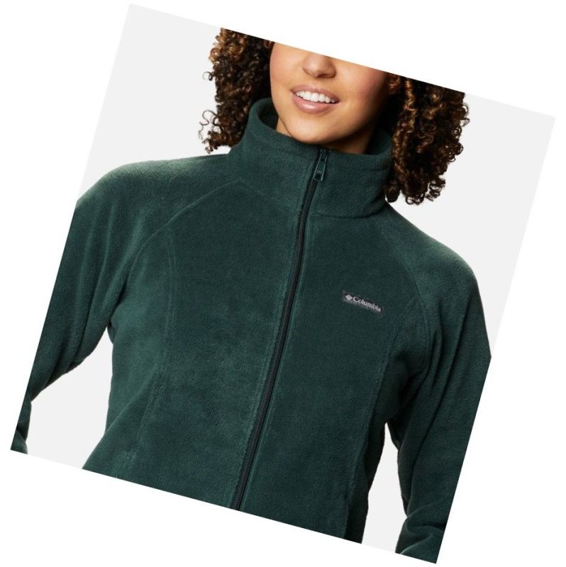 Columbia Benton Springs Full Zip Fleece Mont Kadın Yeşil | 91423-UADO