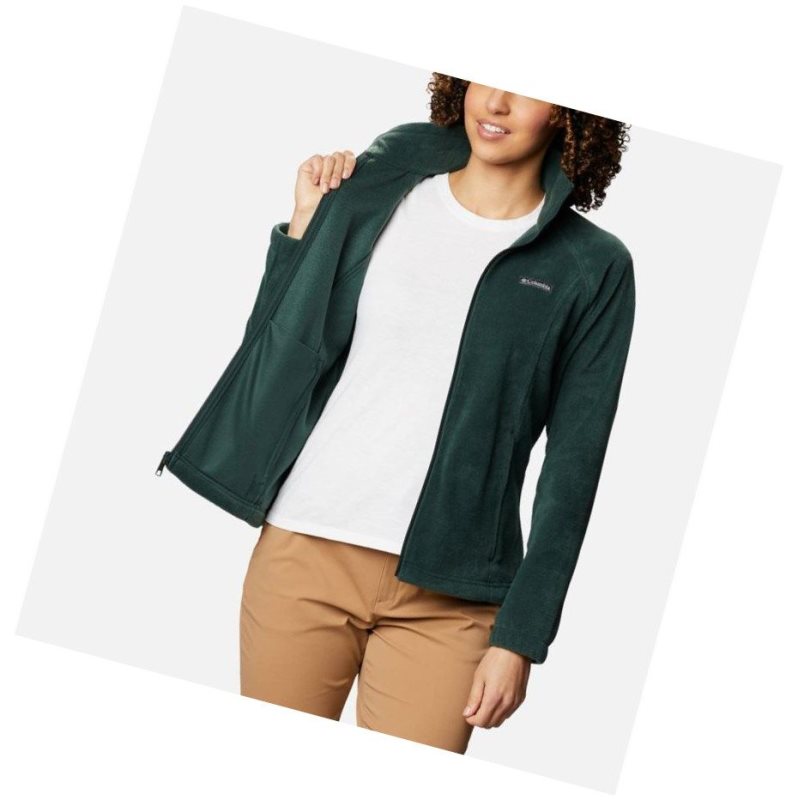 Columbia Benton Springs Full Zip Fleece Mont Kadın Yeşil | 91423-UADO