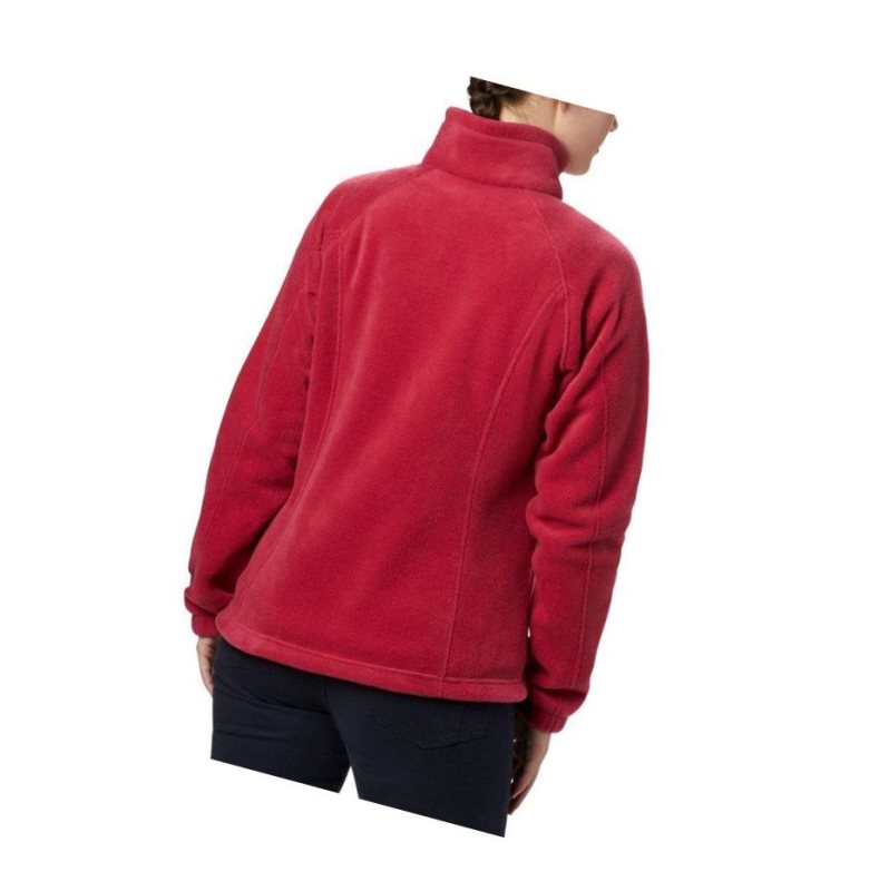 Columbia Benton Springs Full Zip Fleece Mont Kadın Kırmızı Mor | 09784-QWPB