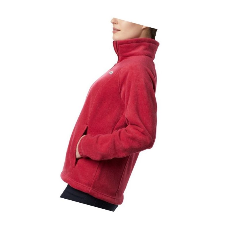 Columbia Benton Springs Full Zip Fleece Mont Kadın Kırmızı Mor | 09784-QWPB