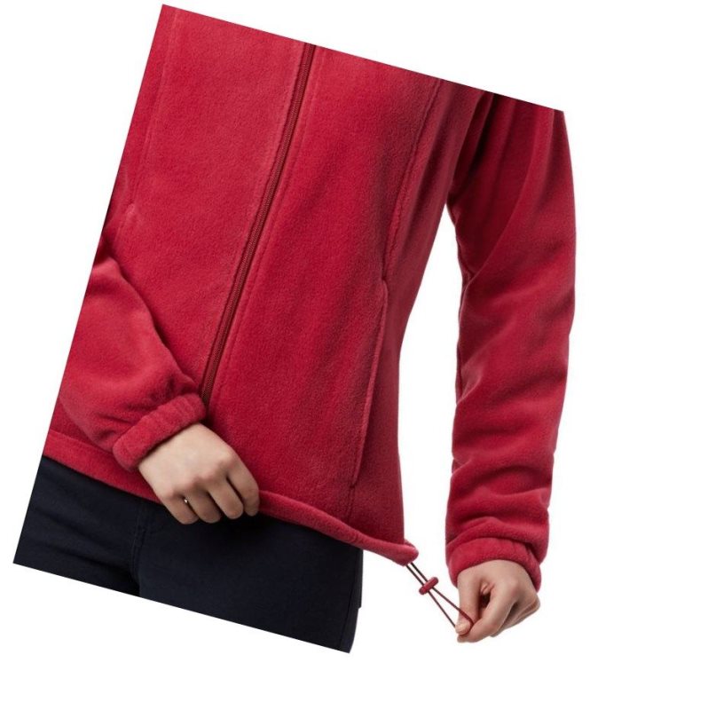 Columbia Benton Springs Full Zip Fleece Mont Kadın Kırmızı Mor | 09784-QWPB