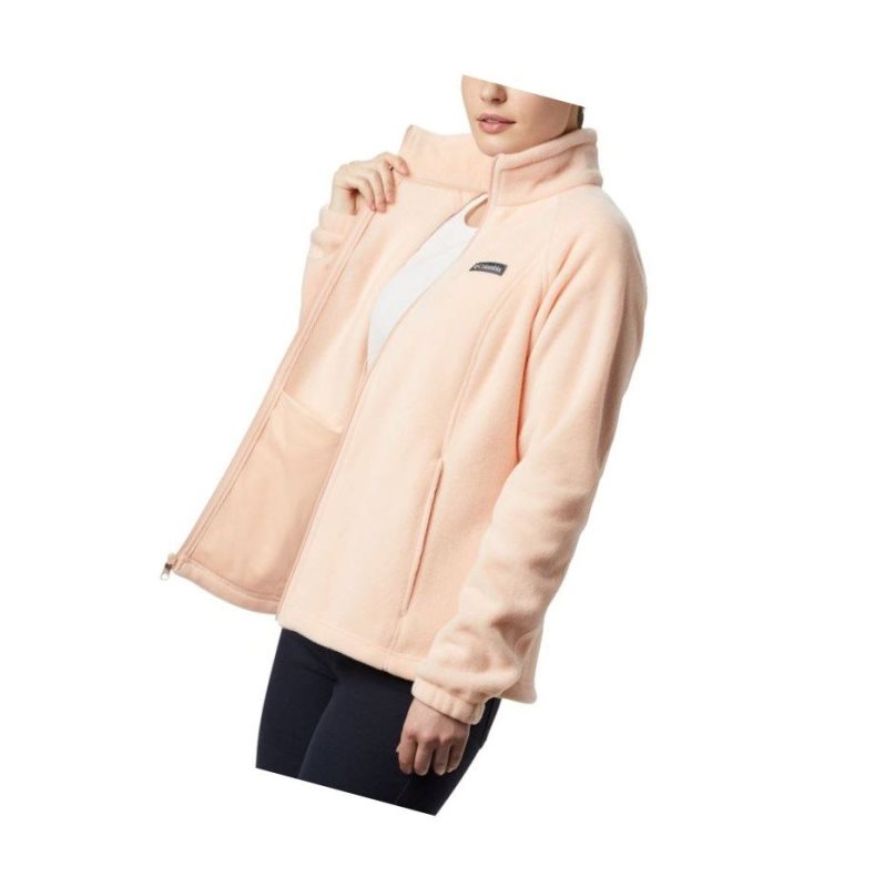 Columbia Benton Springs Full Zip Fleece Mont Kadın Pembe | 86274-XDNH