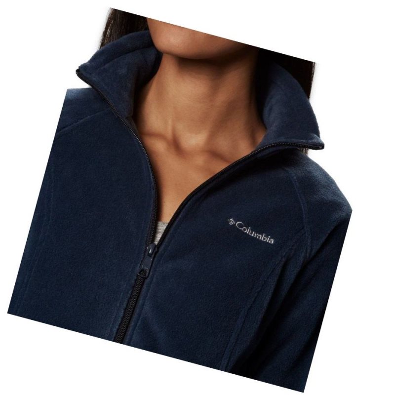 Columbia Benton Springs Full Zip Fleece Petite Mont Kadın Lacivert | 97561-NJCD