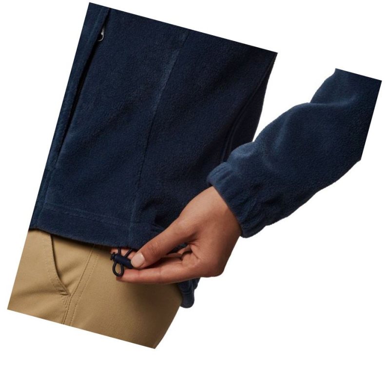 Columbia Benton Springs Full Zip Fleece Petite Mont Kadın Lacivert | 97561-NJCD