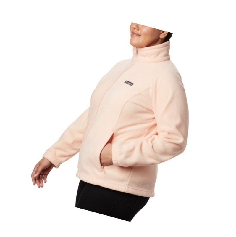 Columbia Benton Springs Full Zip Plus Size Mont Kadın Pembe | 81450-HUJR