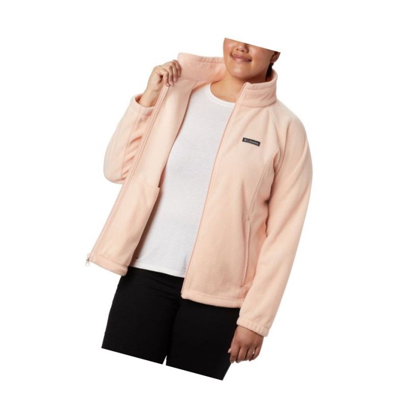 Columbia Benton Springs Full Zip Plus Size Mont Kadın Pembe | 81450-HUJR