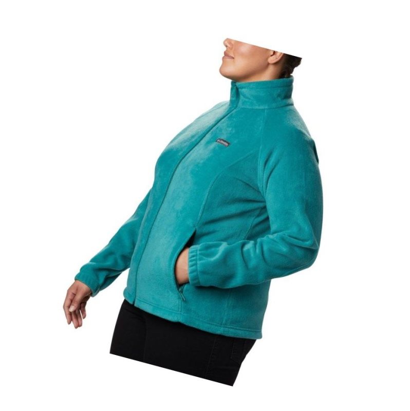Columbia Benton Springs Full Zip Plus Size Mont Kadın Açık Yeşil | 74528-TXAJ