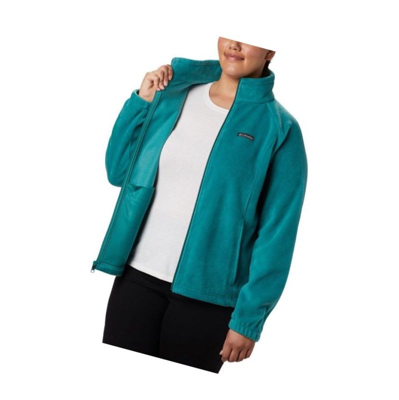 Columbia Benton Springs Full Zip Plus Size Mont Kadın Açık Yeşil | 74528-TXAJ