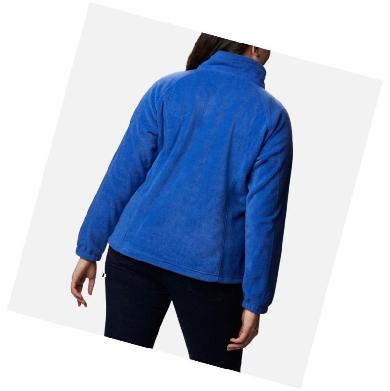 Columbia Benton Springs Full Zip Plus Size Mont Kadın Mavi | 96480-CSRN
