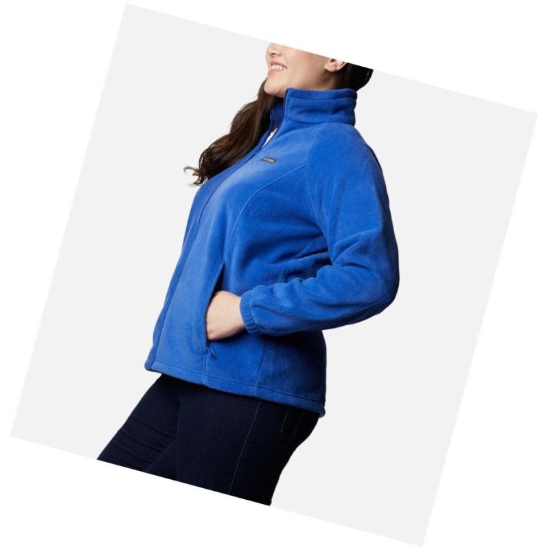 Columbia Benton Springs Full Zip Plus Size Mont Kadın Mavi | 96480-CSRN