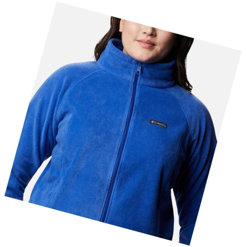 Columbia Benton Springs Full Zip Plus Size Mont Kadın Mavi | 96480-CSRN