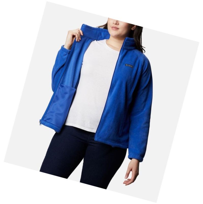 Columbia Benton Springs Full Zip Plus Size Mont Kadın Mavi | 96480-CSRN