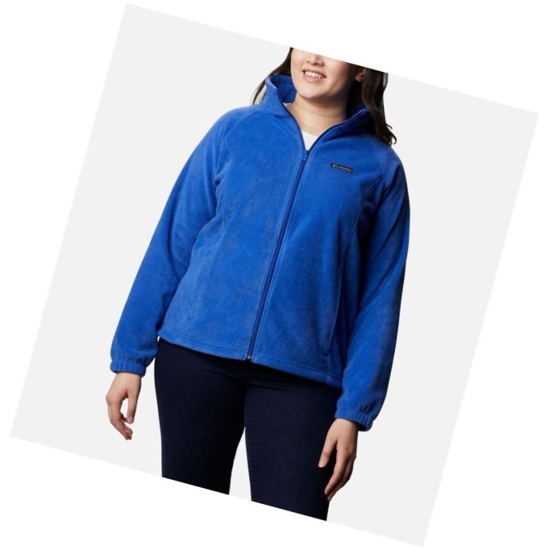 Columbia Benton Springs Full Zip Plus Size Mont Kadın Mavi | 96480-CSRN