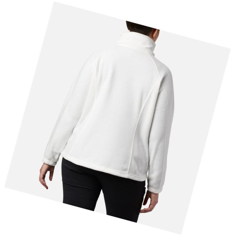 Columbia Benton Springs Full Zip Plus Size Mont Kadın Krema | 72358-KPBM