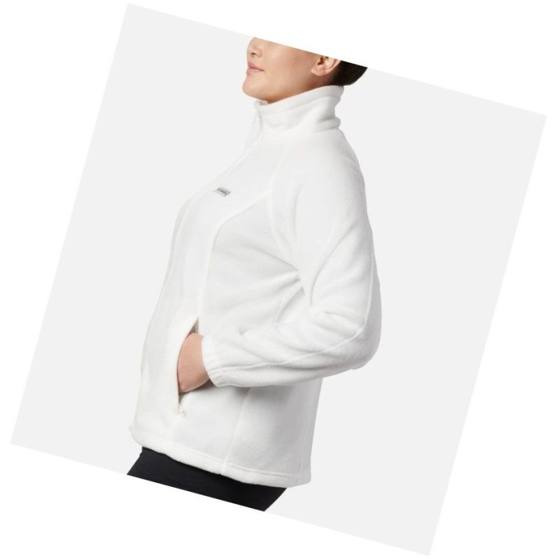 Columbia Benton Springs Full Zip Plus Size Mont Kadın Krema | 72358-KPBM