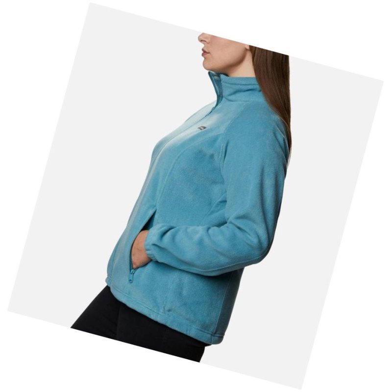 Columbia Benton Springs Full Zip Plus Size Mont Kadın Mavi | 53940-HFVS