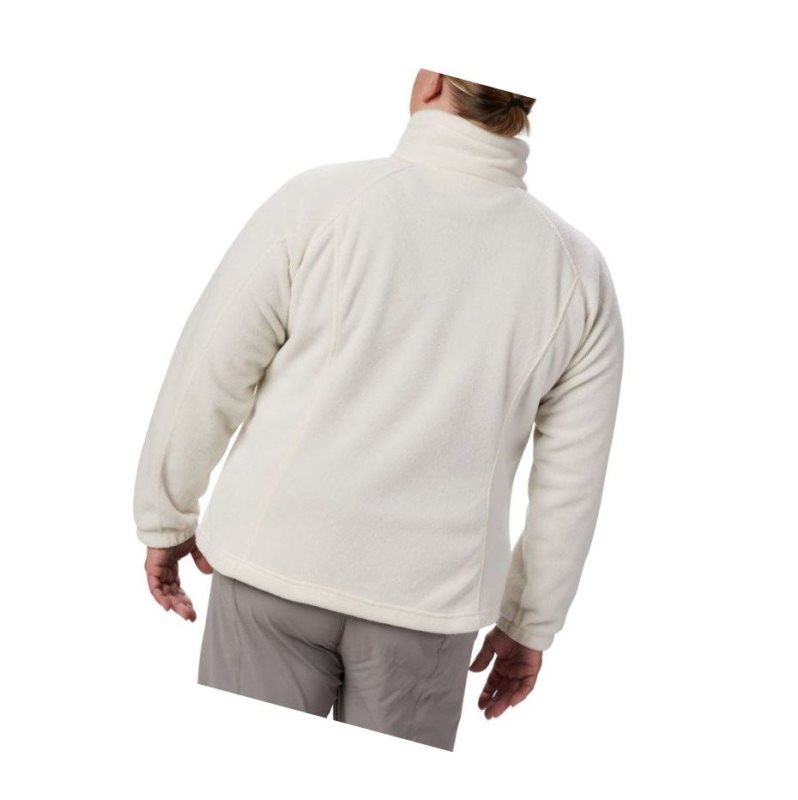 Columbia Benton Springs Full Zip Plus Size Mont Kadın Krema | 37852-AFQC
