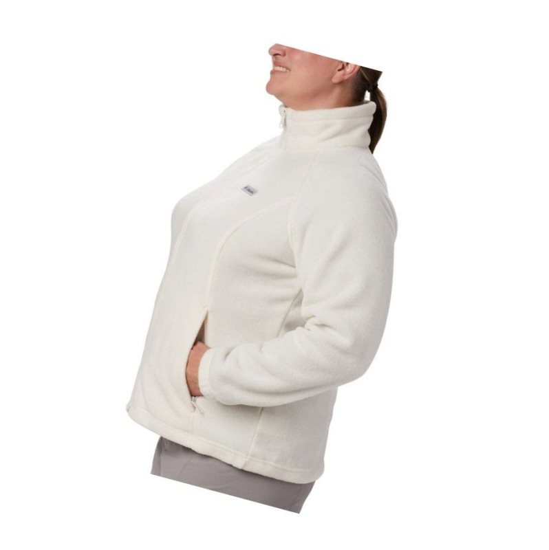 Columbia Benton Springs Full Zip Plus Size Mont Kadın Krema | 37852-AFQC