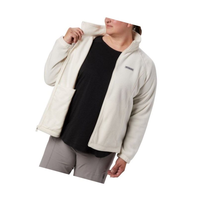 Columbia Benton Springs Full Zip Plus Size Mont Kadın Krema | 37852-AFQC