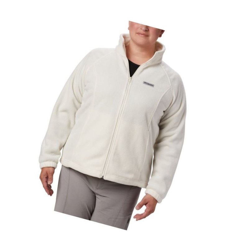 Columbia Benton Springs Full Zip Plus Size Mont Kadın Krema | 37852-AFQC