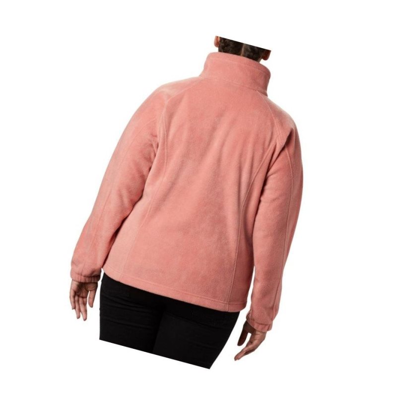 Columbia Benton Springs Full Zip Plus Size Mont Kadın Koyu Mercan | 27836-IEXD