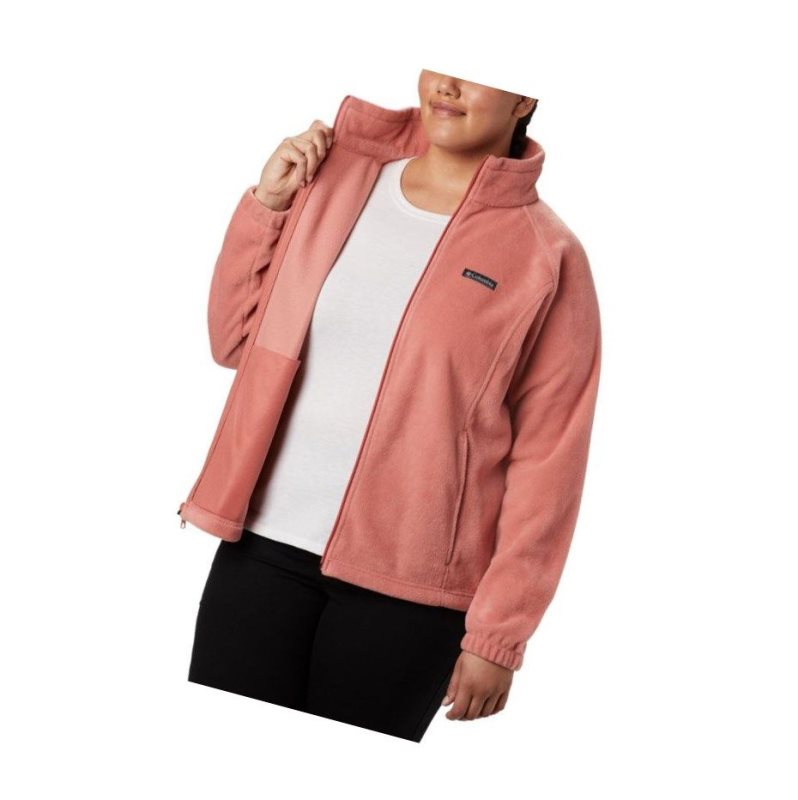 Columbia Benton Springs Full Zip Plus Size Mont Kadın Koyu Mercan | 27836-IEXD