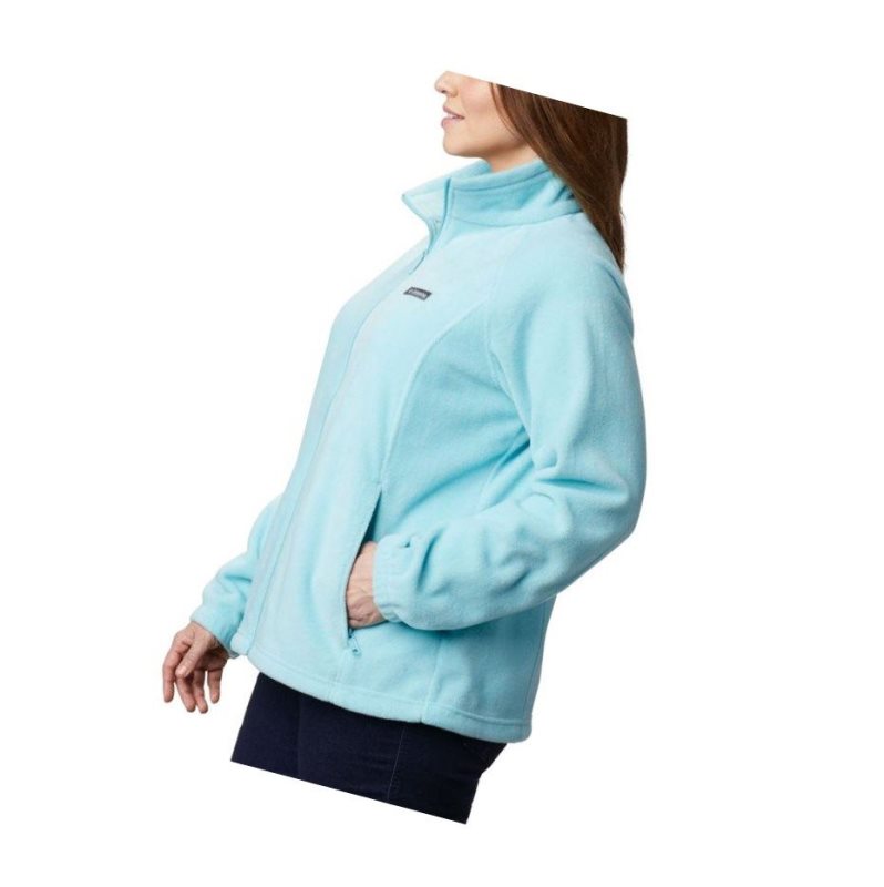 Columbia Benton Springs Full Zip Plus Size Mont Kadın Açık Turkuaz | 87569-ZWXS