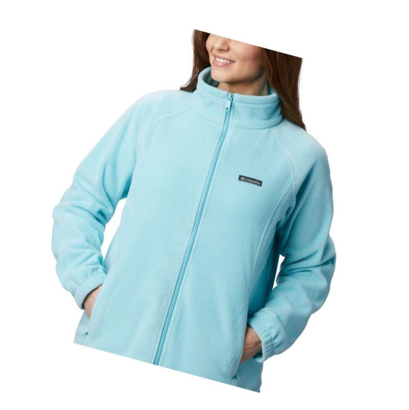 Columbia Benton Springs Full Zip Plus Size Mont Kadın Açık Turkuaz | 87569-ZWXS