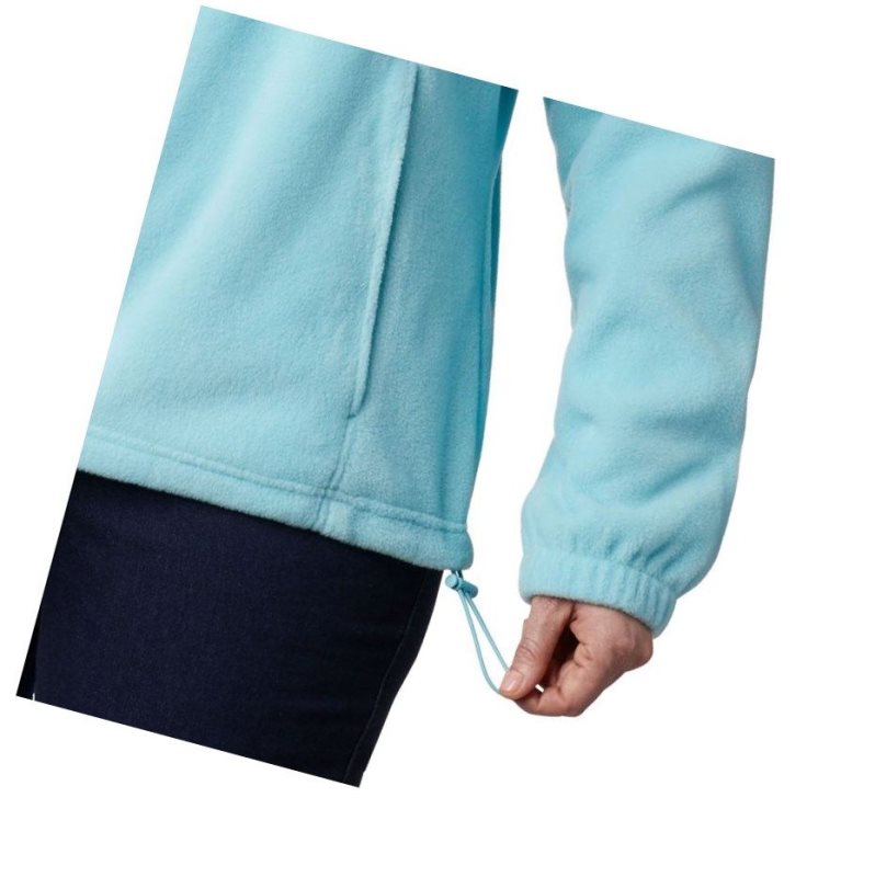 Columbia Benton Springs Full Zip Plus Size Mont Kadın Açık Turkuaz | 87569-ZWXS