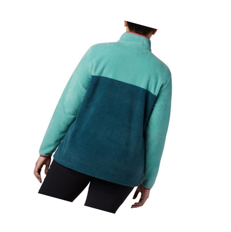 Columbia Benton Springs Half Snap Plus Size Sweatshirt Kadın Bakır | 60153-KRJU