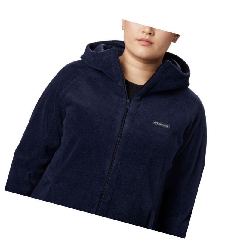 Columbia Benton Springs II Long Plus Size Kapşonlu Kadın Lacivert | 79345-VOGH