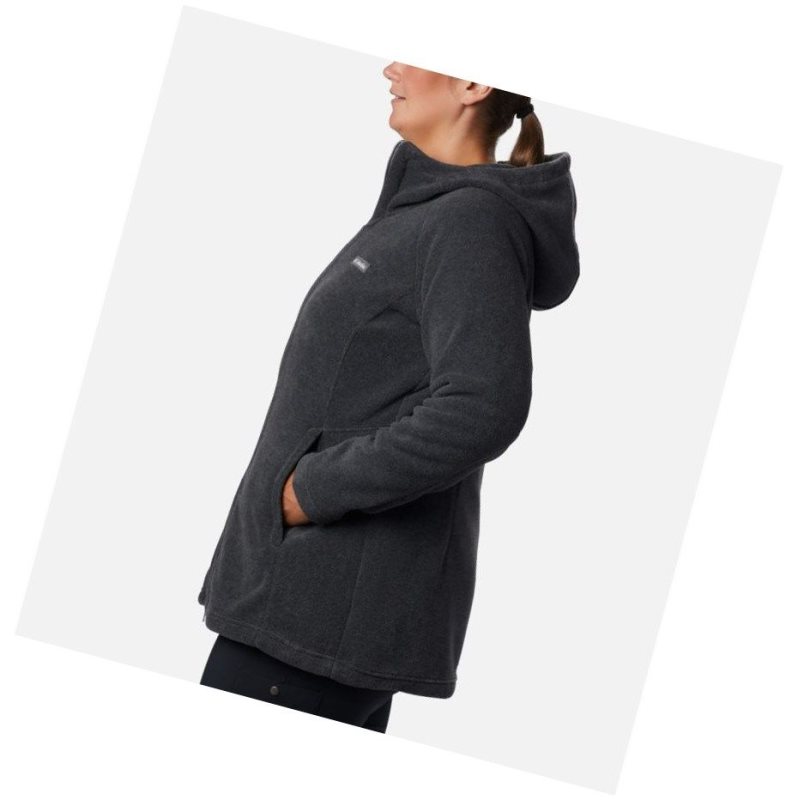 Columbia Benton Springs II Long Plus Size Kapşonlu Kadın Gri | 72418-DTNV
