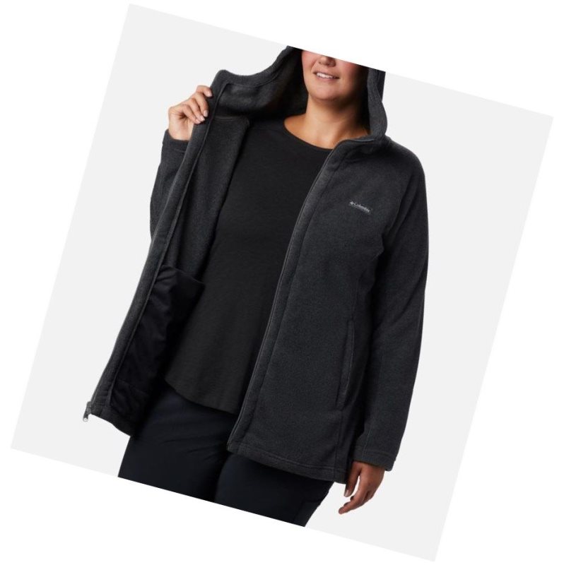 Columbia Benton Springs II Long Plus Size Kapşonlu Kadın Gri | 72418-DTNV