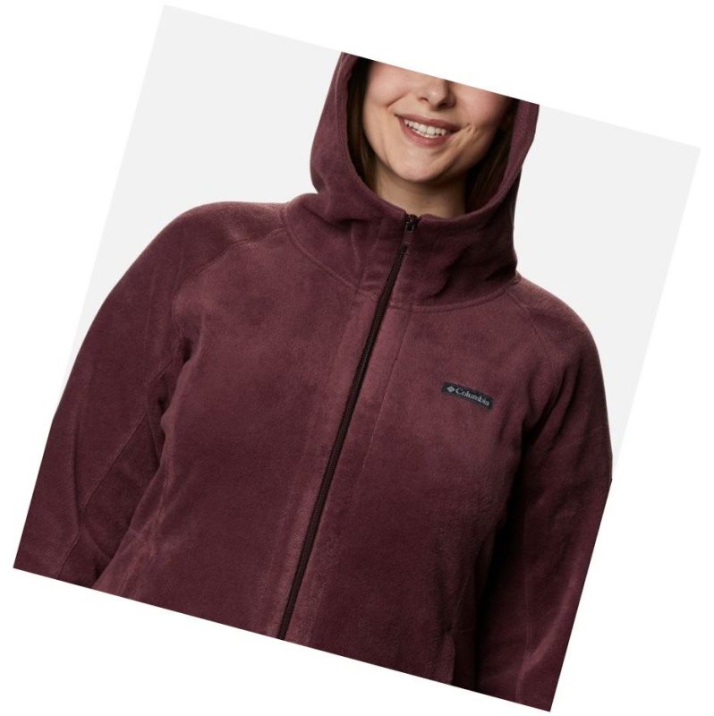 Columbia Benton Springs II Long Plus Size Kapşonlu Kadın Bordo | 63297-AQKB