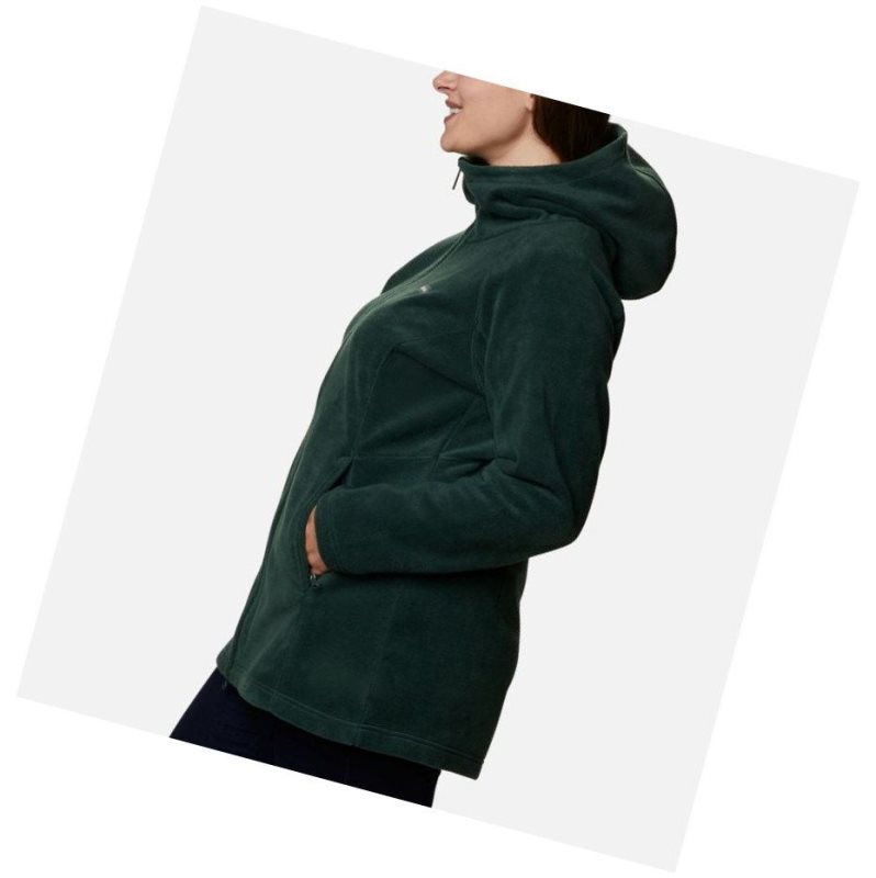 Columbia Benton Springs II Long Plus Size Kapşonlu Kadın Yeşil | 32187-AEMN