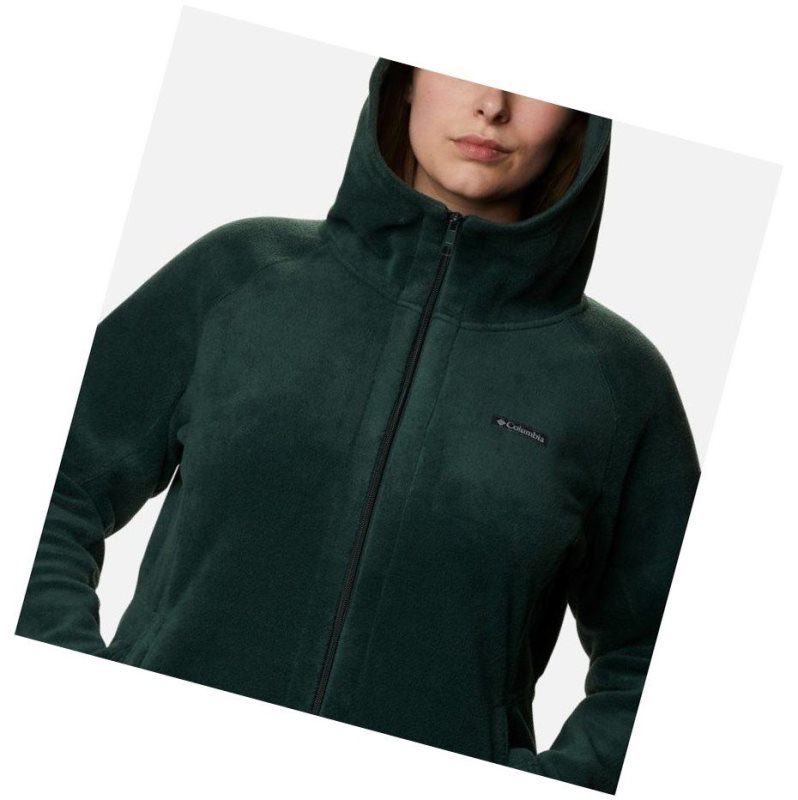 Columbia Benton Springs II Long Plus Size Kapşonlu Kadın Yeşil | 32187-AEMN