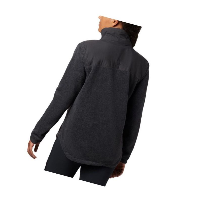 Columbia Benton Springs Overlay Fleece Mont Kadın Koyu Gri | 63812-KVHJ