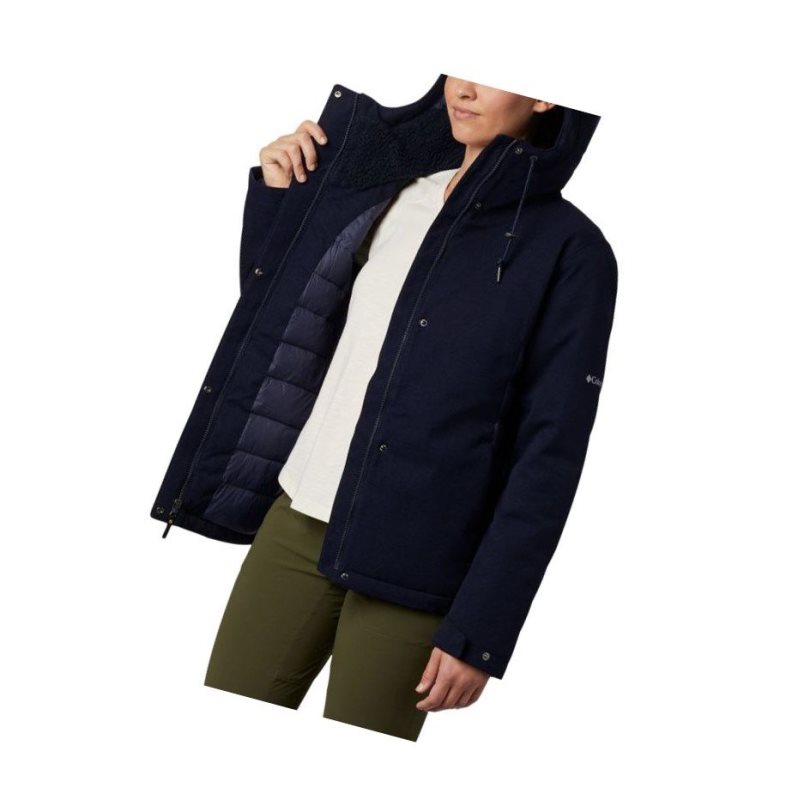 Columbia Boundary Bay Hybrid Short Mont Kadın Lacivert | 98105-LYMW