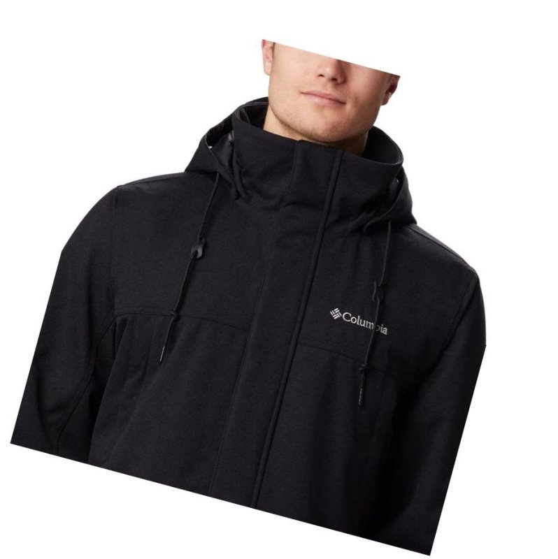 Columbia Boundary Bay Long Insulated Mont Erkek Siyah | 80175-MEAH