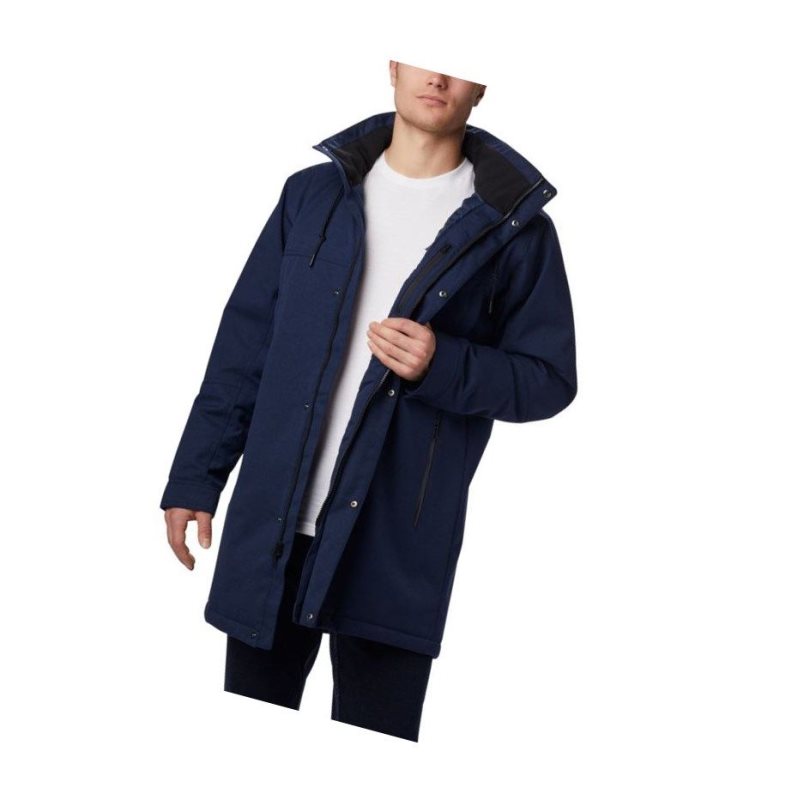 Columbia Boundary Bay Long Insulated Mont Erkek Lacivert | 96243-NEXB