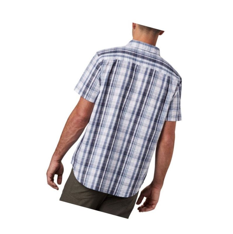 Columbia Brentyn Trail Short Sleeve Seersucker Tall Gömlek Erkek Mavi | 73960-SZOV