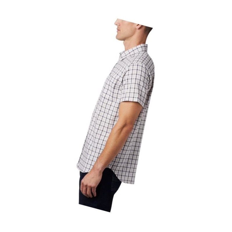 Columbia Brentyn Trail Short Sleeve Seersucker Big Gömlek Erkek Gri | 37501-RBTZ