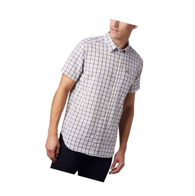 Columbia Brentyn Trail Short Sleeve Seersucker Big Gömlek Erkek Gri | 37501-RBTZ