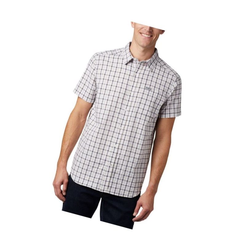 Columbia Brentyn Trail Short Sleeve Seersucker Big Gömlek Erkek Gri | 37501-RBTZ