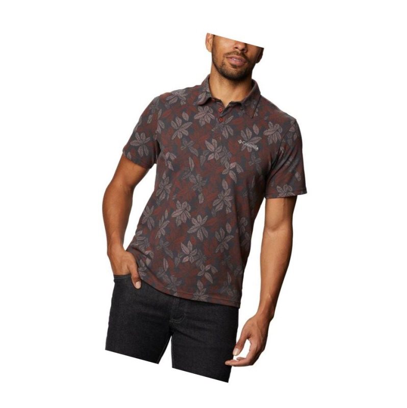 Columbia Broadleaf Canopy Polo Gömlek Erkek Bordo | 75894-MBUW