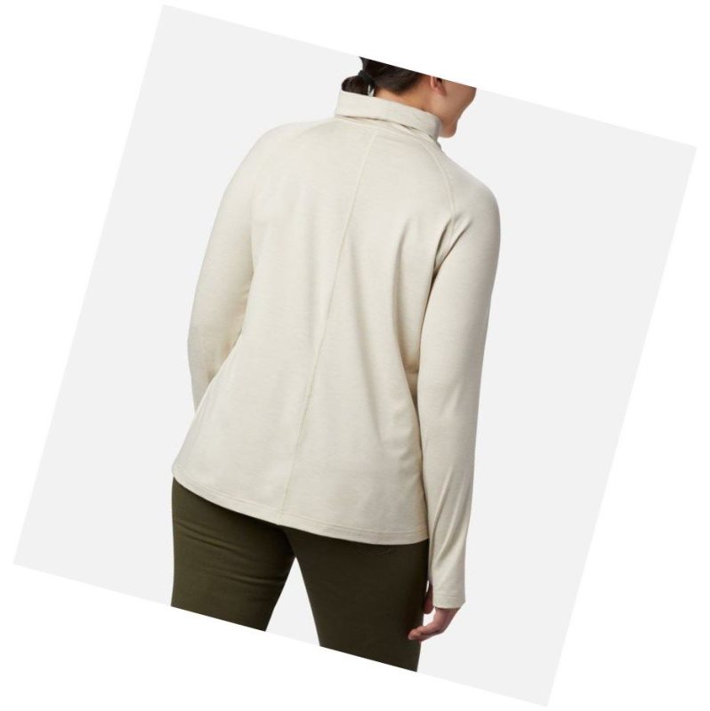 Columbia Bryce Canyon II Turtleneck Plus Size Sweatshirt Kadın Krema | 03721-ZWNF